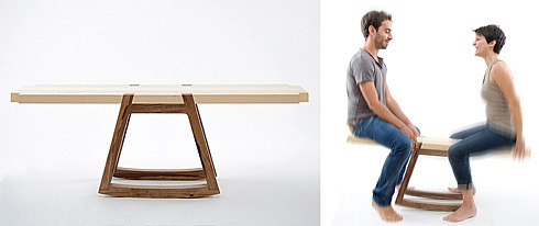 百變雙人凳 設計師Andrea Rekalidis的創新變形家具